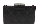 Tory Burch Fleming Mini Black Leather Chain Wallet Sd0826lozde