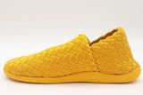 Bottega Veneta Plat Dandelion Yellow Woven Fabric Sneakers Size 44 Eb0925lorde