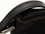 Gucci Gg Monogram Dark Brown Canvas Boat Pochette Eb0526crsa