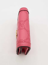 Gucci Gg Matelasse Pink Leather Wallet Eb0726lorsa