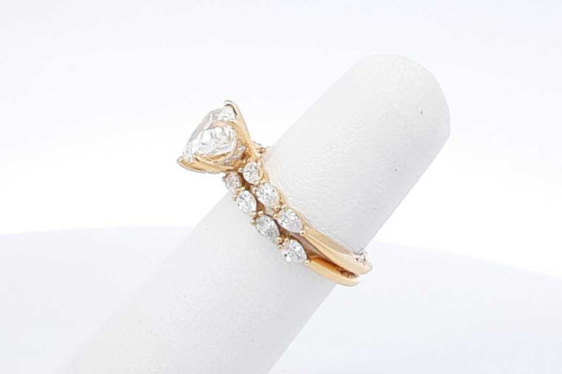 Tacori 2.14ctw Diamond Wedding Set 18k Yellow Gold 5.2 Grams Size 5 Eb1225oexzdu