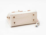 Mini Boutique Bag Charm In White Fw0825edu