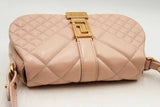 Versace Pink Quilted Leather Greca Goddess Shoulder Bag Eb0125rxzsa