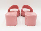 Gucci Rubber Logo Platform Wild Rose Slide Sandals Size 39 Sd0926lzxdu