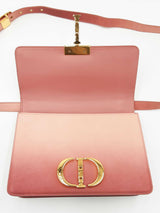 Christian Dior Medium 30 Montaigne Flap Bag In Pink Ombre Leather Fw0726exzdu