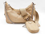 Prada Re-edition 2005 Beige Re-nylon Crossbody Bag Do0925pxzde