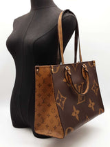 Louis Vuitton Onthego Mm Bag In Reverse Monogram Giant Coated Canvas Fw0626lsordu