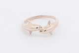 14k Yellow Gold Dolphin Ring 2.9 Grams Size 6.25 Eb0426lcrsa