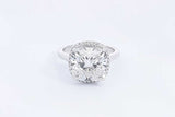 Lab Grown Cushion Cut Center Diamond 6ctw In 14k White Gold 4.6g Eb0623iprx