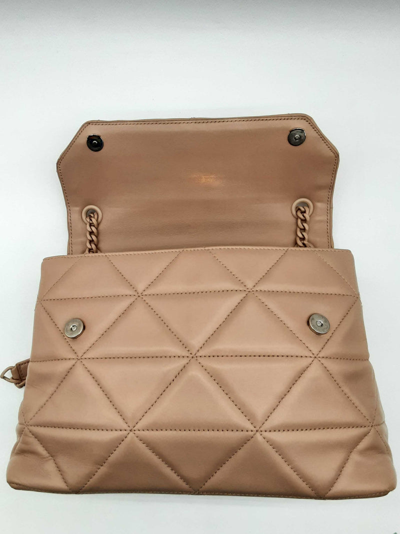 Prada Spectrum Nude Beige Nappa Leather Shoulder Bag Do0924orxzde