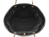 Chanel Deauville Small Shopping Bag In Black Leather Fwwrxzdu