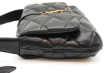 Yves Saint Laurent Le 57 Diamond Quilted Black Leather Shoulder Bag Eb1026erxde
