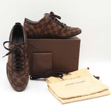 Louis Vuitton Trainers In Damier Ebene Coated Canvas Size Eu 38.5 Fw0126oxzdu