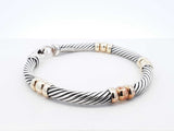 David Yurman Metro Cable Bracelet In Sterling Silver 23.6g 6.5 Inch Fw0226orzdu