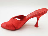 Christian Louboutin Nicol Is Back Red Satin Heels Size Eu 36.5 Do0525lxzde