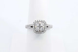 Approx. 0.7ctw Diamond Ring In 14k White Gold 4 Grams Size 7.5 Eb1024ooxdu