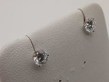 1.01 Cttw Lab Grown Diamonds 14k Wg 1.0g Screw Back Stud Earrings Do0326orxde