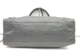 Balenciaga Le City Gray Leather Top Handle Bag Eb0726rxzsa