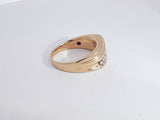 0.80 Cttw Diamond 14k Yellow Gold 9 Grams Size 11.5 Aa1025czxsa
