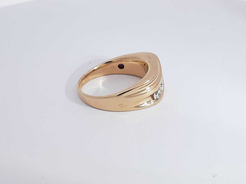 0.80 Cttw Diamond 14k Yellow Gold 9 Grams Size 11.5 Aa1025czxsa