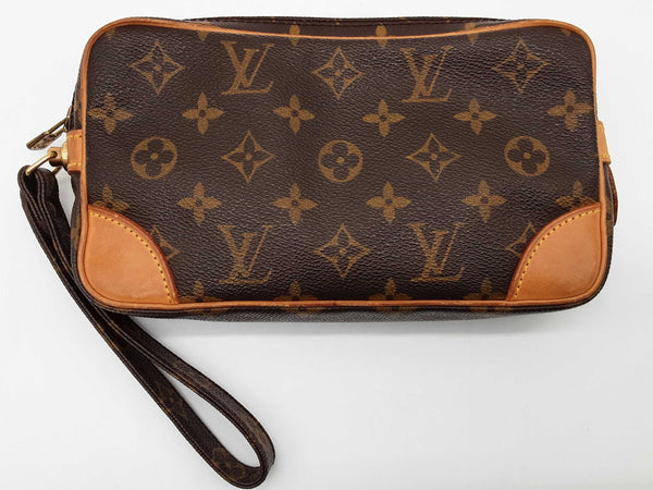 Louis Vuitton Pochette Brown Monogram Clutch Do0425pirde
