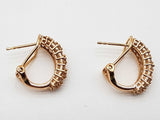 0.60 Cttw 10k Yellow Gold 4.7g Clasp Hoop Earrings Do0425oxzde