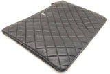 Chanel Large Cosmetic Case In Black Diamond-quilted Leather Fw1225prxdu