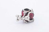 Pandora Sterling Silver Mickey Mouse Love Heart Bead Charm 4 Grams Eb0824rsa