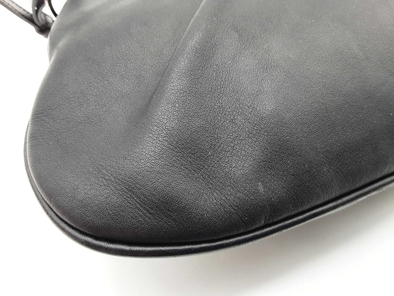 Christian Dior John Galliano Street Chic Black Leather Shoulder Bag Do0525orxde