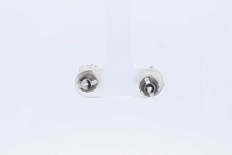 Lab Grown Diamond 4.09ctw Srcewback Stud Earrings In 14k White Gold Eb0421soxosa