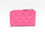 Chanel Matelassé Hot Pink Patent Leather Coin Case Fw0225oxzdu