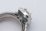 1.62cttw Diamond Ring In 18k White Gold 5.8 Grams Size 5.5 Eb0925exzsa
