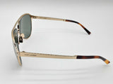 Yves Saint Laurent Ysl Sl734 Gold Brown Frames Green Lens Sunglasses Do0125exde