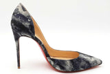 Christian Louboutin Iriza Printed Denim Pumps Size 37 Eb1225lxzdu