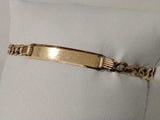 Nameplate Id Bracelet Yellow Gold 10k 4.5 Grams 6 Inch Vc0926liimia
