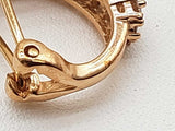 0.60 Cttw 10k Yellow Gold 4.7g Clasp Hoop Earrings Do0425oxzde