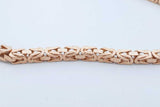 14k Yellow Gold Byzantine Link Chain Bracelet 12.8 Grams 9.75 Inch Eb0426llxzde