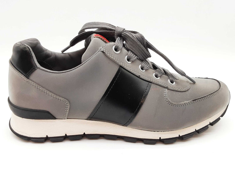 Prada 4e2718 Match Race Reflective Silver Gray Shoes Size Us 6.5 M Do0525lorde