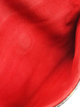 Louis Vuitton Twice Pochette Cherry Red Leather Brown Monogram Crossbody Bag Do0525sxzde