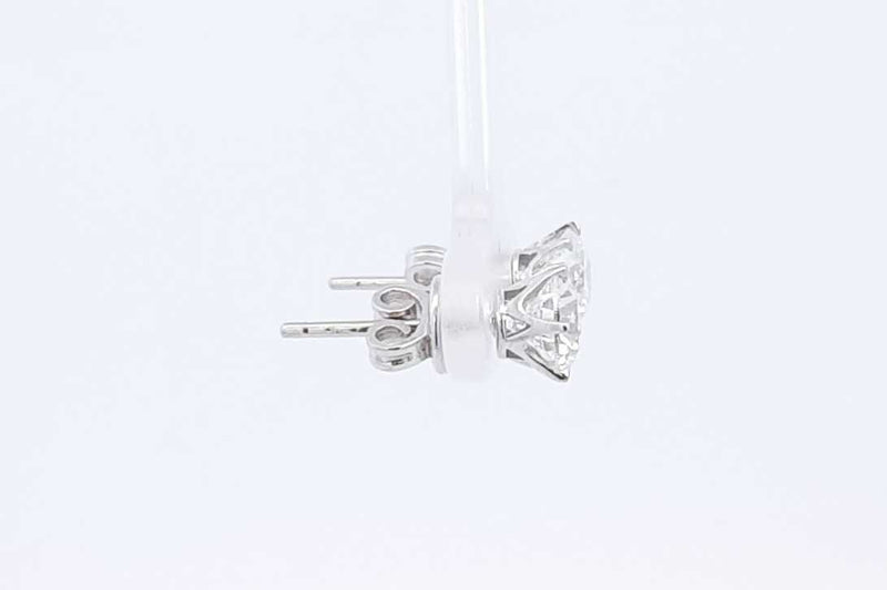 Approx. 2ctw Diamond Stud Earrings In 14k White Gold 2.1 Grams Eb0724orxzsa