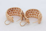 14k Yellow Gold Filigree Hoop Earrings 7.7 Grams Eb0826wixsa
