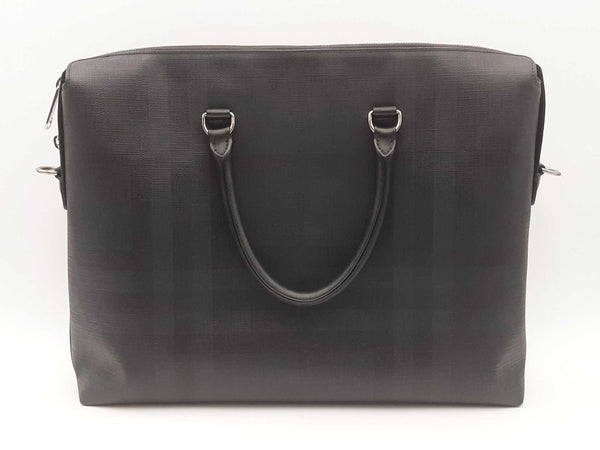 Burberry Black Grained Leather Ainsworth Briefcase Sd0425ozxsa