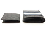 Coach 3 In 1 Gray Signature Canvas Varsity Strips Bifold Wallet Do0926orde