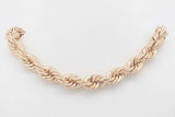 10k Yellow Gold Rope Chain Necklace With 14k Clasp 58.4 Grams 20 In Eb0326osxzsa