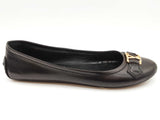 Louis Vuitton Black Leather Flats Size Eu 39 Do0925oxzde