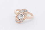 0.66cttw Diamond Ring In 14k Yellow Gold 4.4 Grams Size 7.75 Eb0426wxzsa