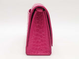 Balenciaga Hourglass Sling Crocodile-effect Leather Pink Handbag Aa0326erzsa