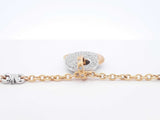 0.99 Cttw Diamond & Two-tone Gold Heart Pendant Necklace 22.6 Grams 20 Inch Fw0525rxzdu