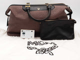 Mcm Keana Boston Bag Brown With Pochette Aa0826oorsa