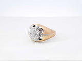 1.17 Cttw Diamond & 14k Yellow Gold Cluster Ring 9.1 Grams Size 12.5 Fw0426crzdu